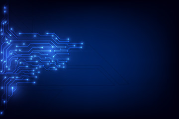 circuit pattern electronics concept background. vector illustration