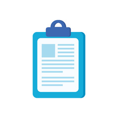 checklist clipboard document isolated icon