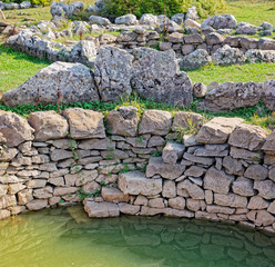 Roman wells detail in Rajcice near Split
