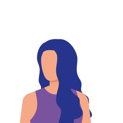 beautiful and young woman character