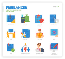 Freelance icon set