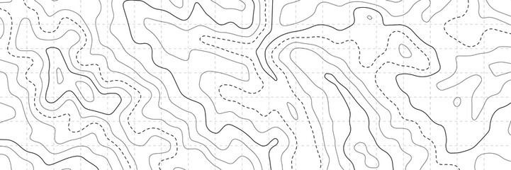 Topographic map. Topographical background. Linear graphics. Vector illustration. - obrazy, fototapety, plakaty