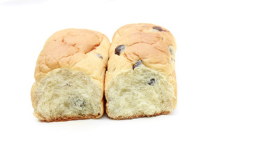 bread on white background for eating 