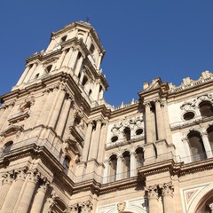 Malaga cathedral. Landmark city of Andalusia.