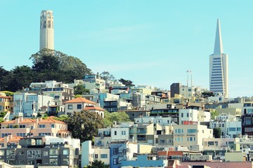 San Francisco. Filtered colors style.