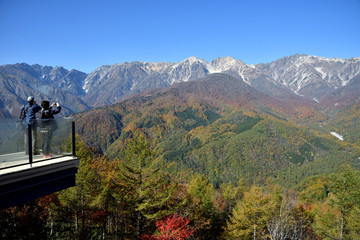 長野県白馬村 秋の白馬岩岳 「ﾊｸﾊﾞﾏｳﾝﾃﾝﾊｰﾊﾞｰ」からの眺め