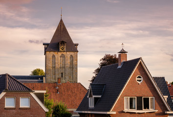 Fototapeta premium The Old Church in the Dutch town of Delden. It originates from the twelfth century and was a catholic church dedicated to the Saint Blasius. After the Reformation it was assigned to the Protestants.