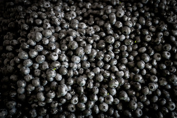 Fresh Bilberries. Texture blueberry berries close up