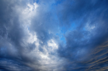 Beautiful cloudy dramatic sky, natural background