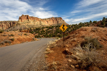 Winding Utah Road