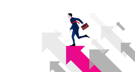 uomo d'affari, successo, affari, lavoro, lavorare, corsa, correre