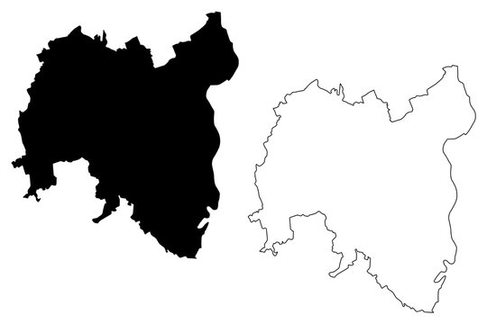 Tolna County (Hungary, Hungarian counties) map vector illustration, scribble sketch Tolna map