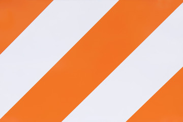 Retro style striped orange and white color background