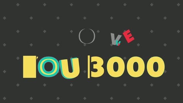 I love you 3000 greeting video footage