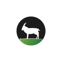 Goat Logo Template vector illustration