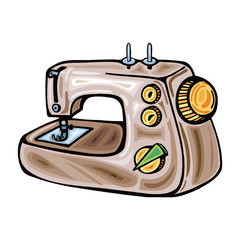 Sewing machine. Vector illustration on white background