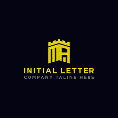 logo design inspiration, for companies from the initial letters MA logo icon. -Vectors