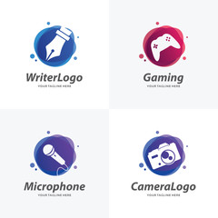 Set of Hobby Logo Design Templates