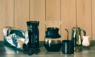 Cafetera tipo Chemex