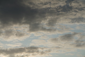 Cloudy beautyful evening sky backdrop 