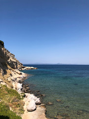 Obraz premium shades of blue on the mediterranean coast