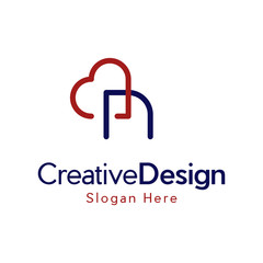 Letter N heart logo, initial N love logo icon, letter n love logo design vector illustration template