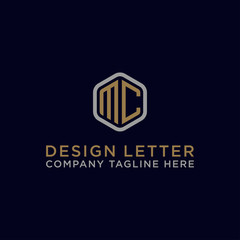 logo design inspiration, for companies from the initial letters of the MC logo icon. -Vectors