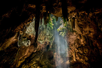 light In the cave natural