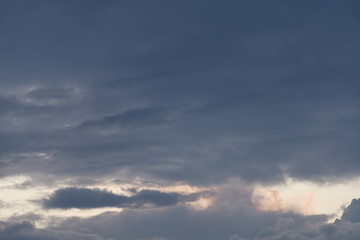 Cloudy beautyful evening sky backdrop 