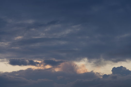 Cloudy beautyful evening sky backdrop © darknightsky
