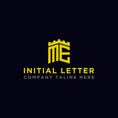 logo design inspiration, for companies from the initial letters of the ME logo icon. -Vectors