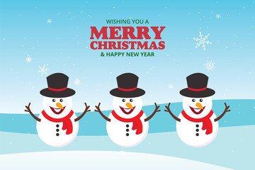 Merry Christmas party in the forest