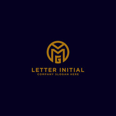 logo design inspiration, for companies from the initial letters MG logo icon. -Vectors