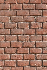 Background of old vintage brick wall texture, close up