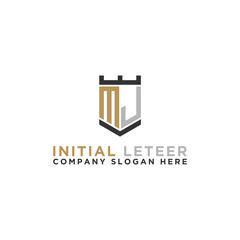 logo design inspiration, for companies from the initial letters MJ logo icon. -Vectors