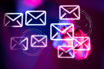 Fototapeta premium Mail Communication Connection message to mailing