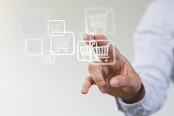 percent shopping digital in hand