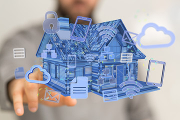 Smart home: Smarthome house automation icon