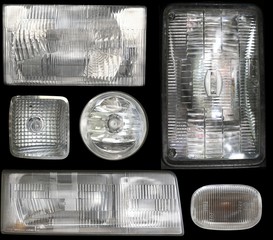 Texture of Car Headlight and motorcycle Headlight