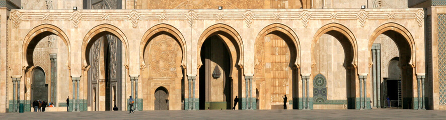 Fototapeta na wymiar North Africa, Morocco, Casablanca. Hassan II Mosque