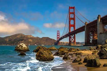 Stickers pour porte Pont du Golden Gate pont du golden gate à san francisco