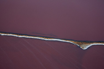 Salt works, Aerial view, Namibia