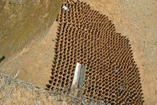 Nigeria, Jos, Traditional Mud Bricks, Used In Hausa Architecture