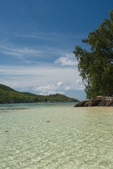 Obraz premium Seychelles, Mahe, St. Anne Marine National Park, Moyenne Island.