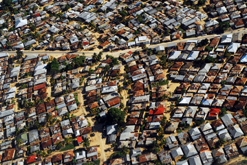 Tanzania, Zanzibar, Stone Town, aerial view on suburbs