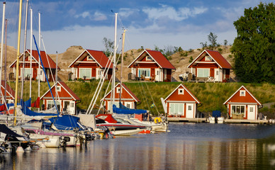 Fototapeta na wymiar Holiday in beautiful Sweden on the east coast