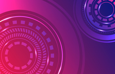 Sci-fi futuristic abstract background digital technology wallpaper