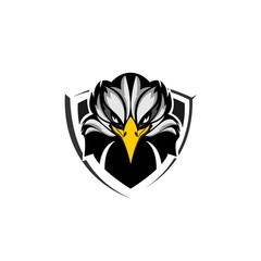 eagle head mascot logo