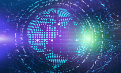 Digital network and connection background