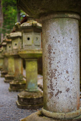 Walkaway with Columns concrete in Nikko japan.